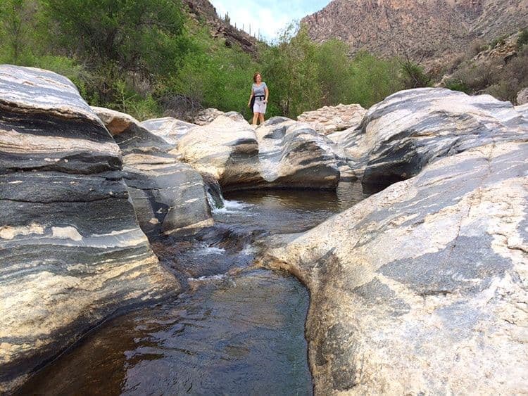 Sabino Canyon Flowing Water Nature Tucson, Catalina Foothills AZ
